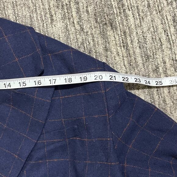 New Future Collective Reese Blutstein Womens XXL Blazer Navy Blue Prep School‎ - Picture 6 of 10